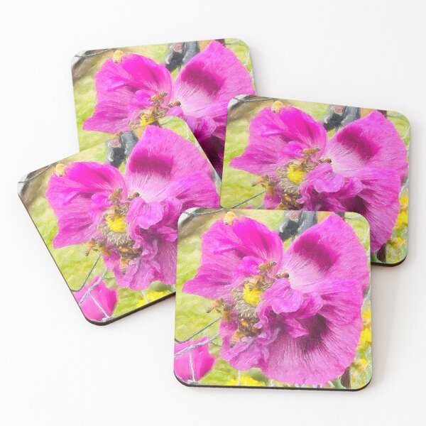 Item preview, Bees and poppies designed and sold by Crafted-by-Nico.