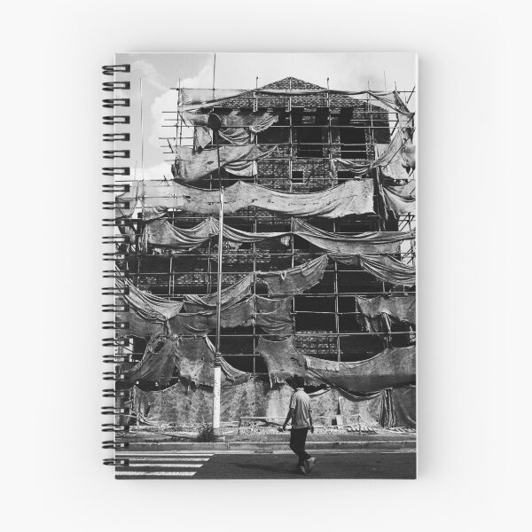 Item preview, Passing the Construction Wall in Incheon designed and sold by UrbanNoirMood.