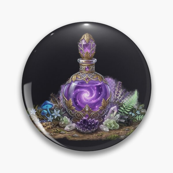 Item preview, Enchanted Purple Potion Bottle Illustration designed and sold by GrzywaM.