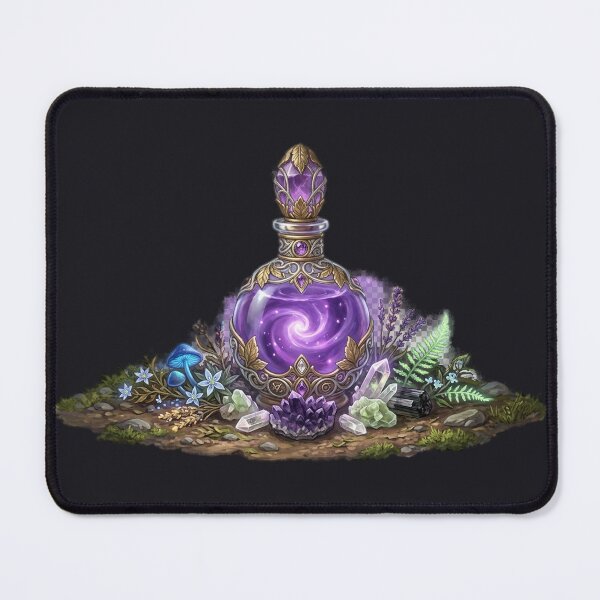 Item preview, Enchanted Purple Potion Bottle Illustration designed and sold by GrzywaM.