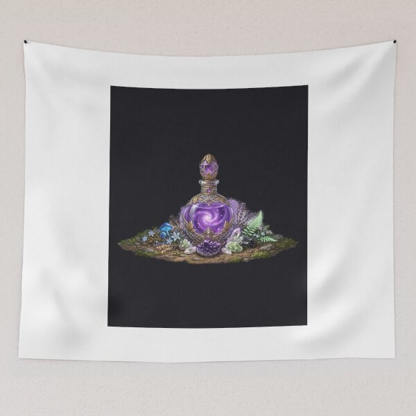 Item preview, Enchanted Purple Potion Bottle Illustration designed and sold by GrzywaM.