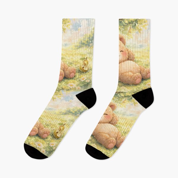 Item preview, Cute Sleeping Bear Under Pear Tree designed and sold by M-Y-A-R-T-.