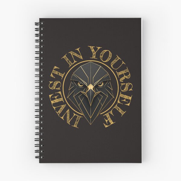 Item preview, Invest In Yourself  Luxury black and gold Geometric Eagle designed and sold by zenithdecalco.