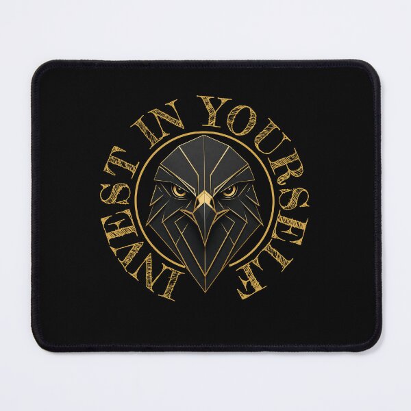 Item preview, Invest In Yourself Luxury black and gold Geometric Eagle designed and sold by zenithdecalco.