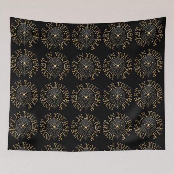 Item preview, Invest In Yourself  Luxury black and gold Geometric Eagle designed and sold by zenithdecalco.