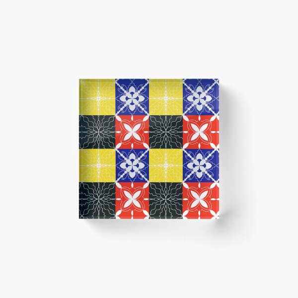 Item preview, Bright Folk Tile seamless pattern  designed and sold by RuwaDesignArt.