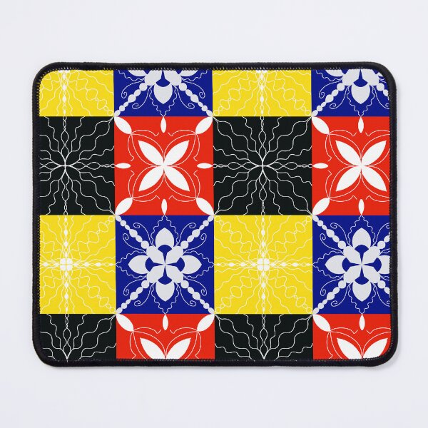 Item preview, Bright Folk Tile seamless pattern  designed and sold by RuwaDesignArt.