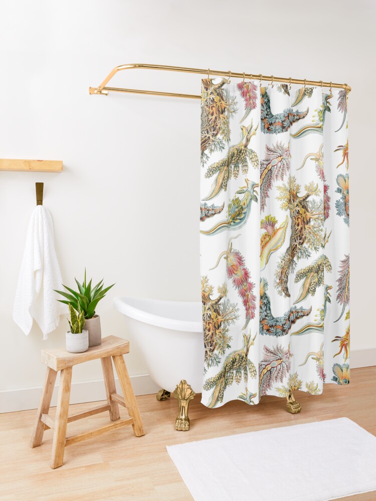 Alternate view of Ernst Haeckel - Nudibranchia (Snails) Shower Curtain