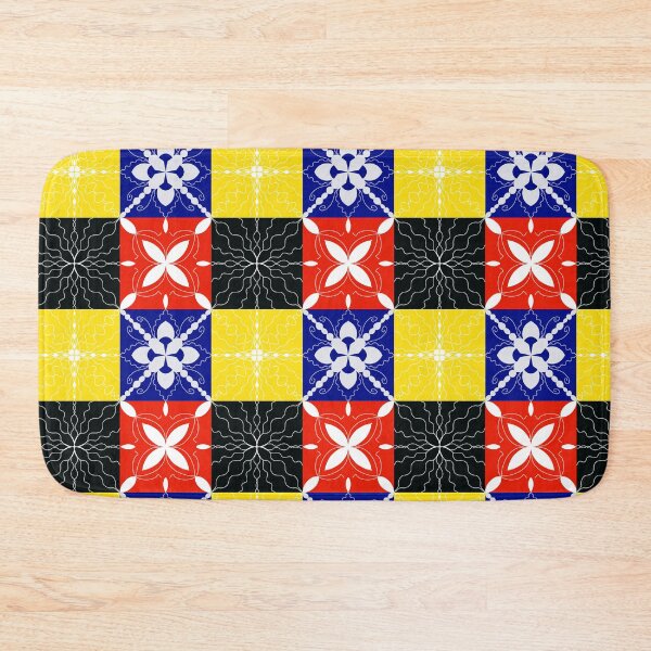 Item preview, Bright Folk Tile seamless pattern  designed and sold by RuwaDesignArt.