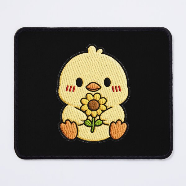 Item preview, Baby Duck Holding Sunflower designed and sold by ColorSplash123.