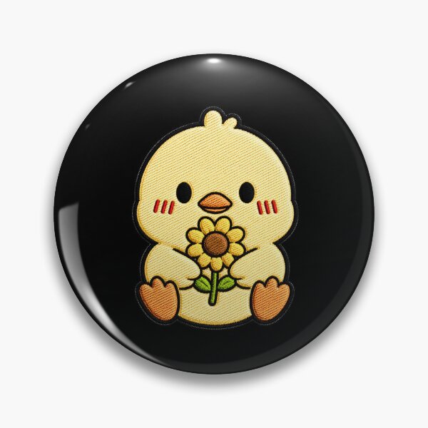 Item preview, Baby Duck Holding Sunflower designed and sold by ColorSplash123.