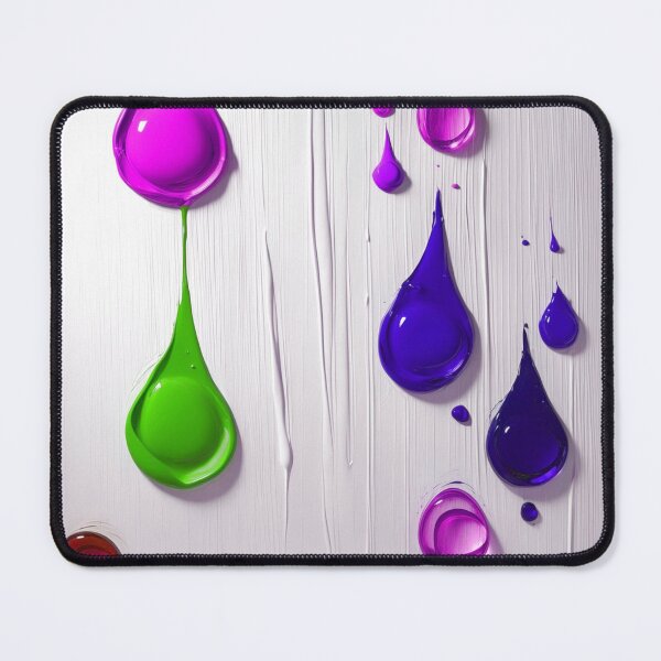 Item preview, Abstract 3D Paint Drips Deep Purple and Lime Green designed and sold by Ingorgia Studio.