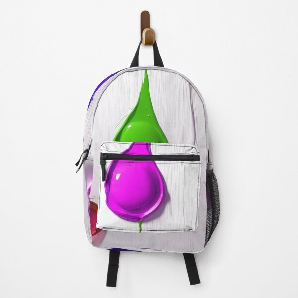 Item preview, Abstract 3D Paint Drips Deep Purple and Lime Green designed and sold by Ingorgia Studio.