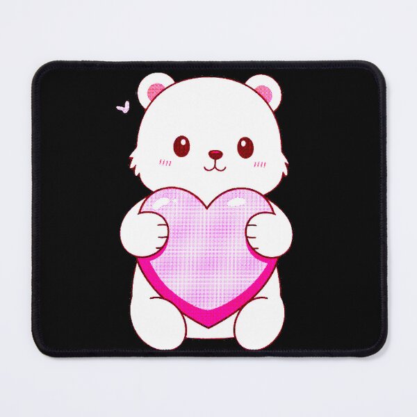 Item preview, Polar Bear Hugging Heart | Kawaii Love Bear Design designed and sold by AstronautMerch.
