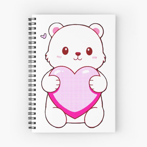 Item preview, Polar Bear Hugging Heart | Kawaii Love Bear Design designed and sold by AstronautMerch.