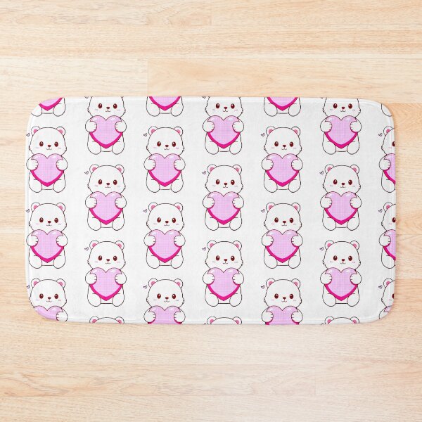 Item preview, Polar Bear Hugging Heart | Kawaii Love Bear Design designed and sold by AstronautMerch.