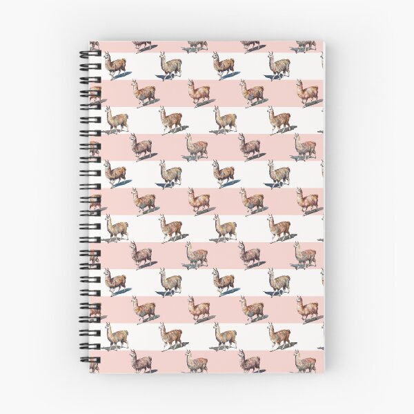 Item preview, Watercolor Llamas over Pastel Pink and White designed and sold by Lidra Zehcnas.