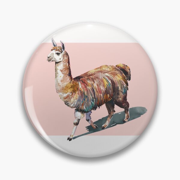 Item preview, Watercolor Llamas over Pastel Pink and White designed and sold by Lidra Zehcnas.