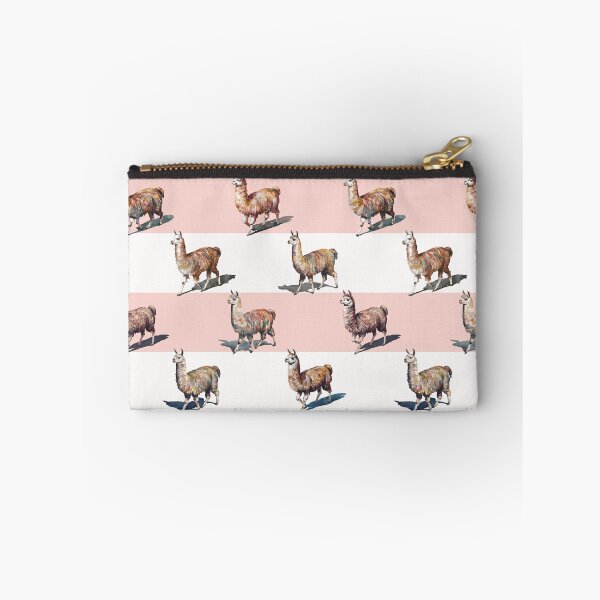 Item preview, Watercolor Llamas over Pastel Pink and White designed and sold by Lidra Zehcnas.