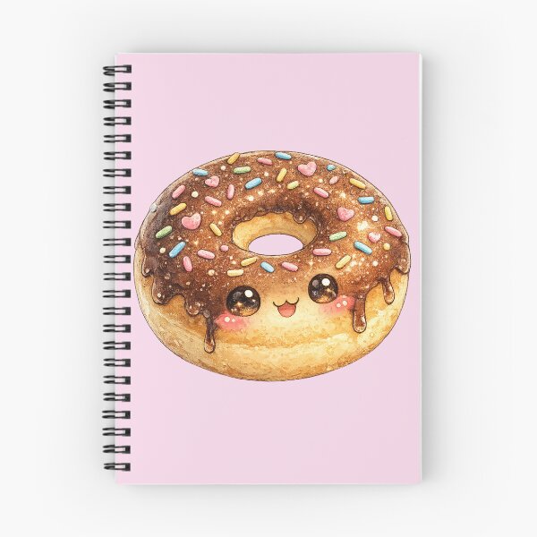 Item preview, Kawaii Donut Watercolor Illustration – Cute Chocolate Sprinkle Dessert Character Art designed and sold by MagicMakerPh.