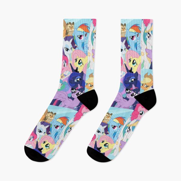 Item preview, Magical Fantasy Pastel Ponies Crowd - Cute Rainbow Mane Unicorns Kingdom Poster designed and sold by Billy Morfo™.