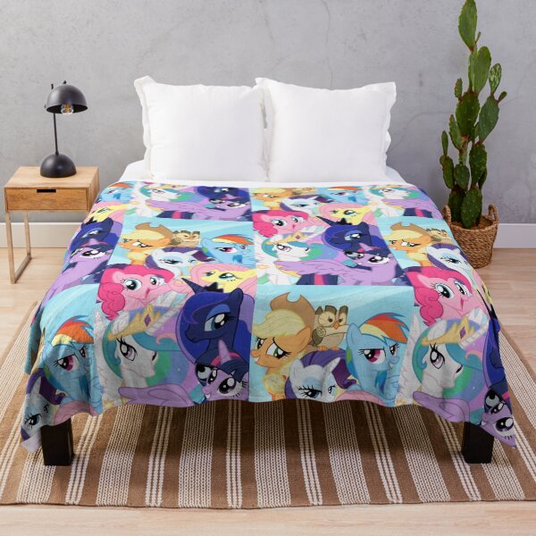 Item preview, Magical Fantasy Pastel Ponies Crowd - Cute Rainbow Mane Unicorns Kingdom Poster designed and sold by William Cano.