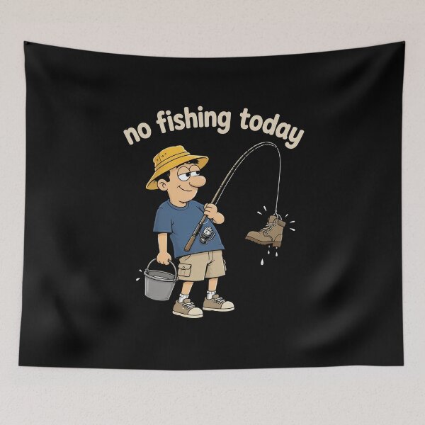 Item preview, Funny Fishing Lover, No Fishing Today designed and sold by OlakunleOloroz.
