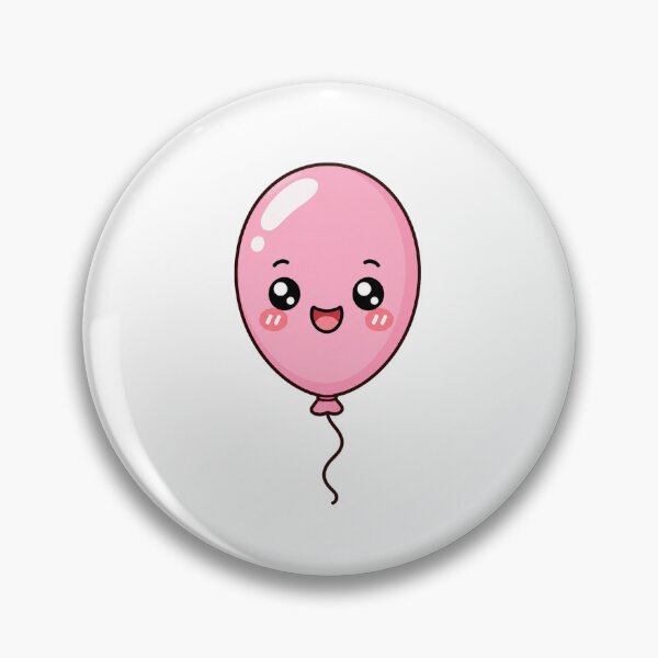 Item preview, Cute Kawaii Pink Balloon Happy Birthday Party Design designed and sold by Seculinator.