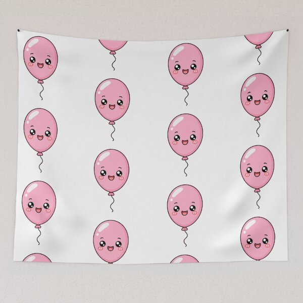 Item preview, Cute Kawaii Pink Balloon Happy Birthday Party Design designed and sold by Seculinator.
