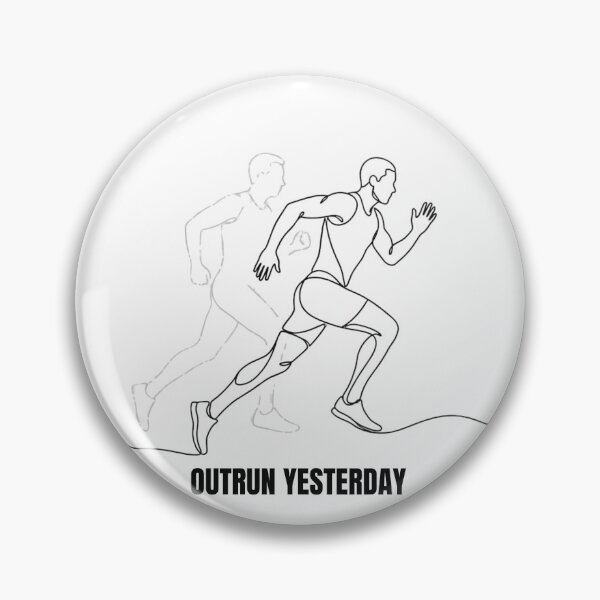 Item preview, Outrun Yesterday - Running Motivation Design designed and sold by RunningWhiskers.