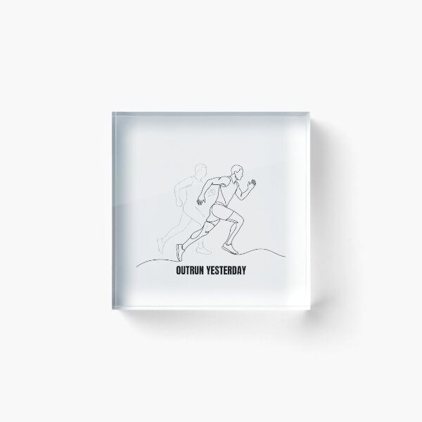 Item preview, Outrun Yesterday - Running Motivation Design designed and sold by RunningWhiskers.