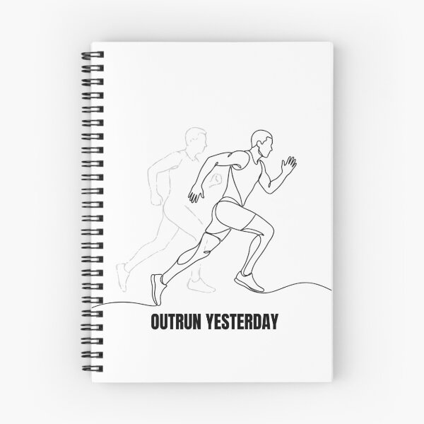 Item preview, Outrun Yesterday - Running Motivation Design designed and sold by RunningWhiskers.