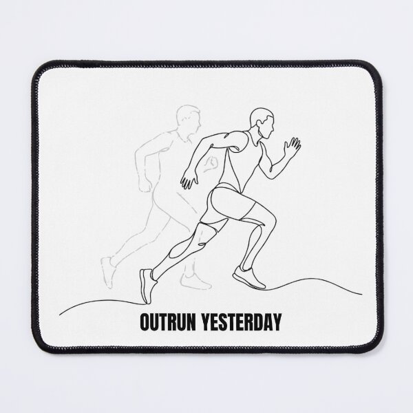 Item preview, Outrun Yesterday - Running Motivation Design designed and sold by RunningWhiskers.