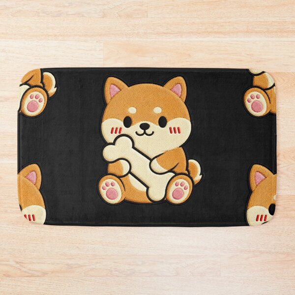Item preview, Cute Shiba Inu Hugging Bone designed and sold by ColorSplash123.
