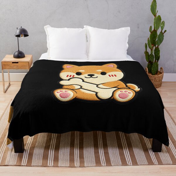 Item preview, Cute Shiba Inu Hugging Bone designed and sold by ColorSplash123.
