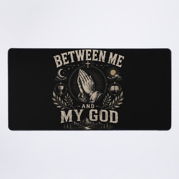 Item preview, Between Me and My God – Vintage Praying Hands Christian Faith T-Shirt Design designed and sold by Obiechefu.