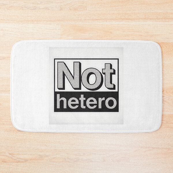 Item preview, Not Hetero Bold Halftone Typography designed and sold by ZhivanCrimson.