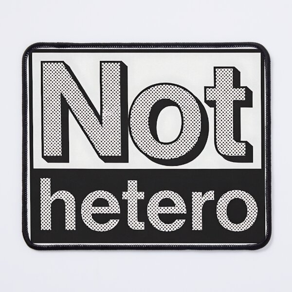 Item preview, Not Hetero Bold Halftone Typography designed and sold by ZhivanCrimson.