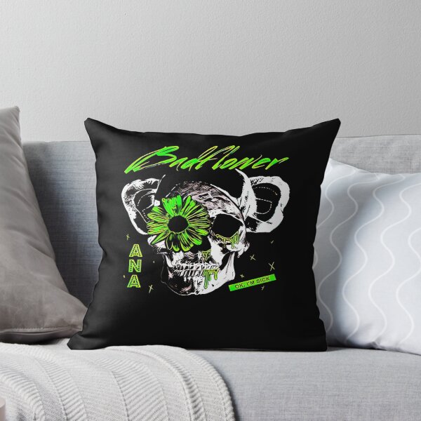 Item preview, Human Skull Wearing Koala Ears With Green Flower designed and sold by ForeverMODA.