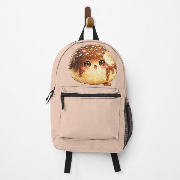Item preview, Kawaii Teacake Watercolor Illustration – Cute Chocolate Dessert Character with Funny Bite designed and sold by MagicMakerPh.