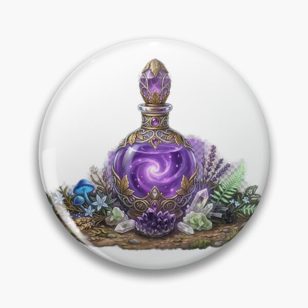 Item preview, Enchanted Purple Potion Bottle Illustration designed and sold by GrzywaM.