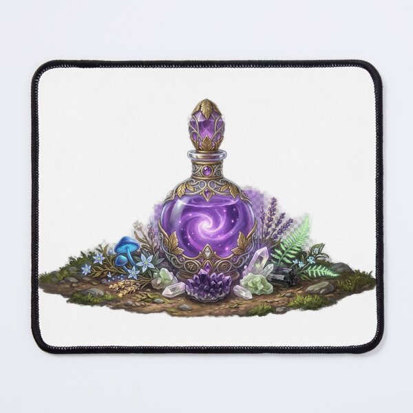 Item preview, Enchanted Purple Potion Bottle Illustration designed and sold by GrzywaM.
