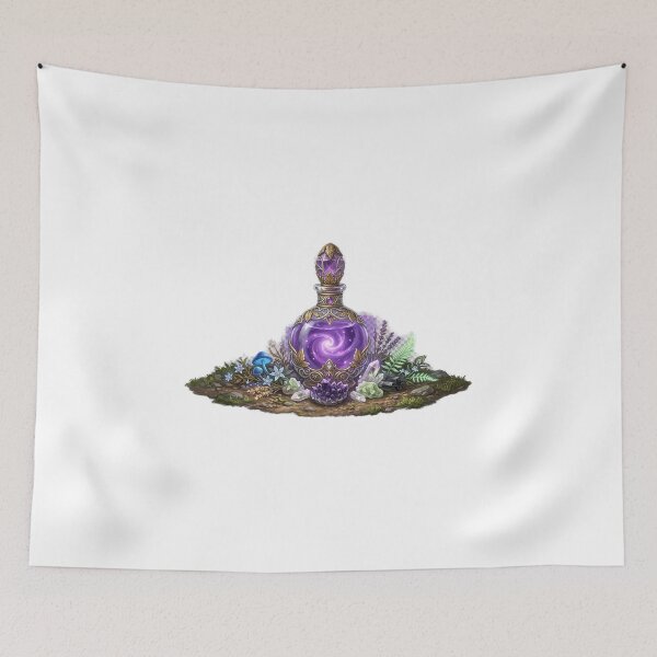 Item preview, Enchanted Purple Potion Bottle Illustration designed and sold by GrzywaM.