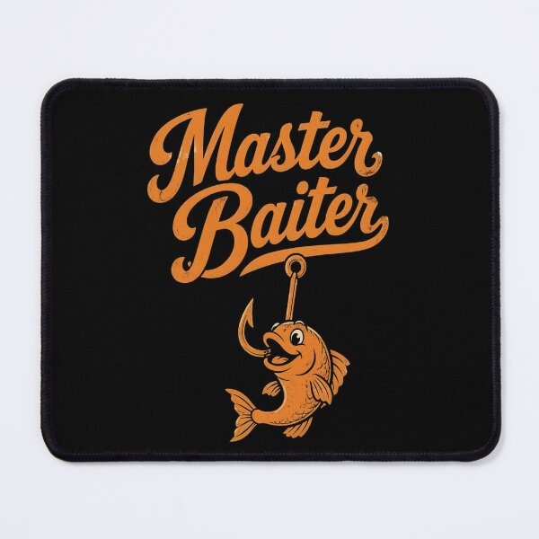 Item preview, Funny Master Baiter Fishing Worm Hook Dad Joke Pun Humor designed and sold by OlakunleOloroz.