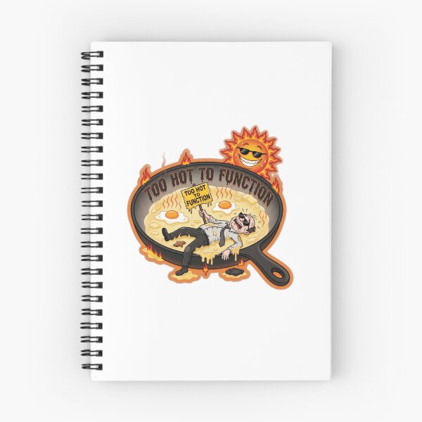 Item preview, Too Hot To Function Funny Summer Sticker Souvenir Summer Edition designed and sold by Imaginarium of Chaos falcon88 .