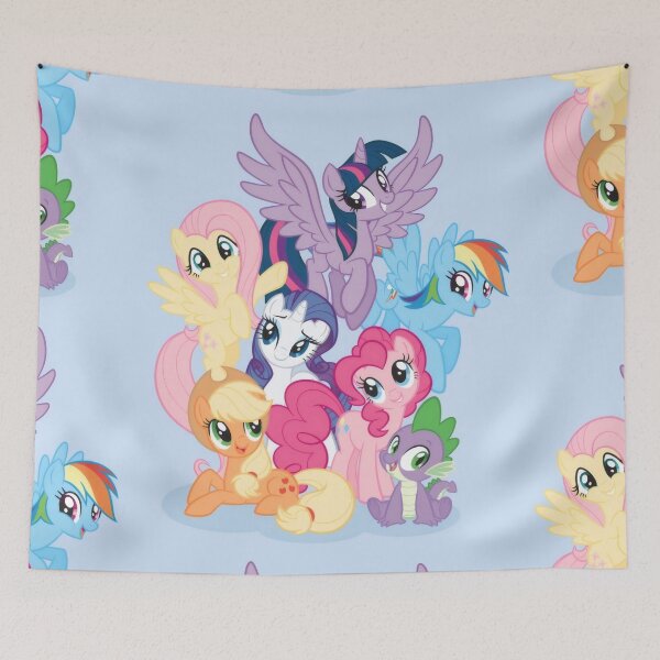 Item preview, Cute Magical Fantasy Ponies Group - Funny Little Dragon Friendship Sticker designed and sold by William Cano.