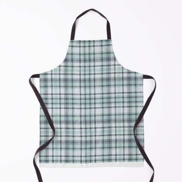 Item preview, Pale Blue Green, Black and White Tartan Pattern designed and sold by TeeGeeTees.