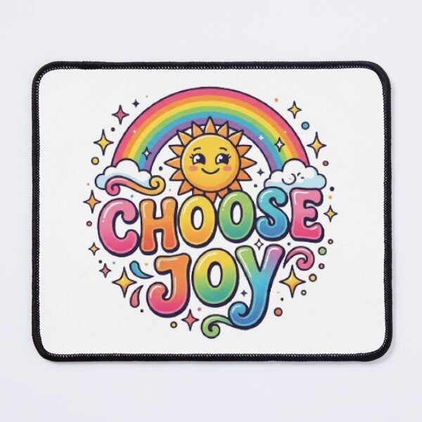 Item preview, Choose Joy Retro Typography T-Shirt | Colorful Positive Quote | Happy Aesthetic Graphic Tee designed and sold by Faisal  Shah.