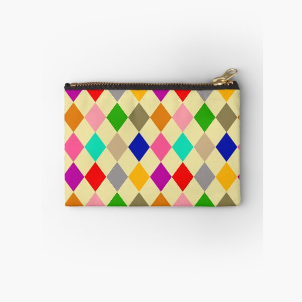 Item preview, Multicolored Harlequin Diamonds Pattern Design - Yellow  designed and sold by PatternTitan.