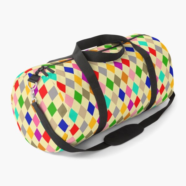 Item preview, Multicolored Harlequin Diamonds Pattern Design - Yellow designed and sold by PatternTitan.